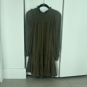 Elegant Olive Green Women's Dress